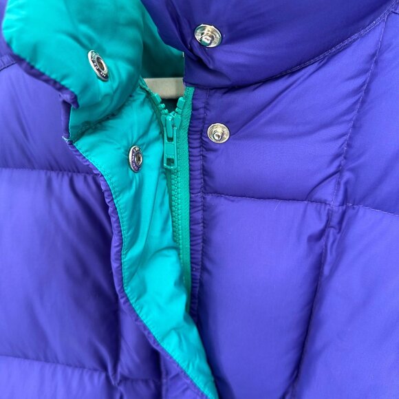 Vintage L.L. Bean Womens Mountain Classics Purple Goose Down Puffer Jacket M - Picture 4 of 10